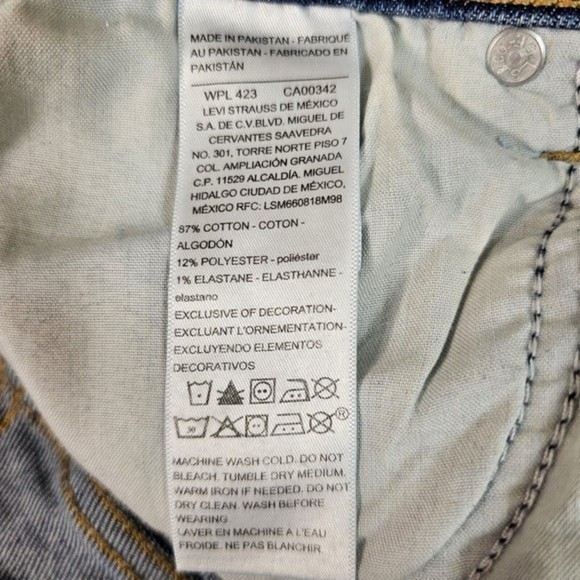 Levi's Signature Strauss Blue Jeans Shorts Women's Size 16 High Rise Heritage - Picture 6 of 13